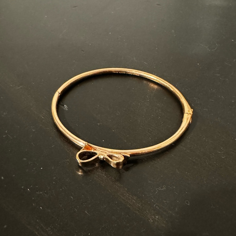 Kate Spade Rose Gold Bow Clasp Bracelet